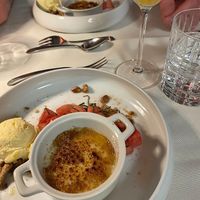 Creme brulee at Jedermann in Strasskirchen