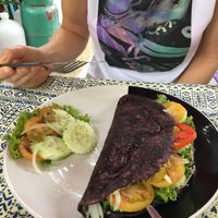 Hummus Olive Pita Gluten Free   at Cha Chai Home in Koh Phayam