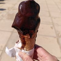 Dark chocolate ice cream (August 2025) at The Sweet Shop - Aberdyfi Ice Cream in Aberystwyth