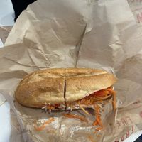 Lemongrass tofu bahn mi  at SFO - Bun Mee - T1 in San Francisco