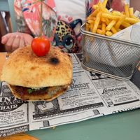 Vegan Crispy Burger at Mamma Grazia in Fuerteventura