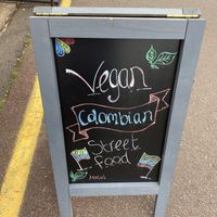 Sign   at Tina's Box in West London