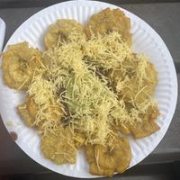 Patacon nachos  at Tina's Box in West London