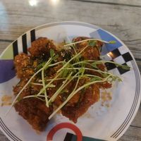 Korean chikn at Tian Zhi Yu - Heaven Driven Vegan 天之御草食 in Kaohsiung