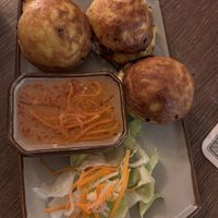 Rice pancakes fried but tasty  at Mâm Chay in Dusseldorf