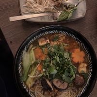 Soup with fried balls    at Mâm Chay in Dusseldorf