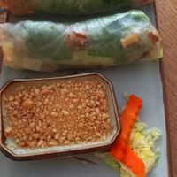 cuốn thính (summer rolls) 6,50€ at Mâm Chay in Dusseldorf