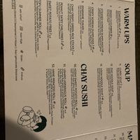 Menu July 2025 - starters etc  at Chay Chay by royals and rice in Muenster