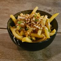 Loaded Peanutbutter Fries at Chay Chay by royals and rice in Muenster
