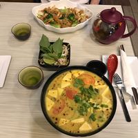 vegan fried rice and #82 soup.  at Taste of Saigon in Calgary