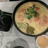 Spicy Tamarind Tofu Coco Noodle Soup (vegan) at Taste of Saigon in Calgary