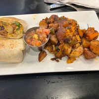 Vegan burrito  at Toast Coffee + Kitchen in Long Beach