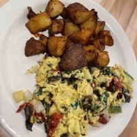 the mount sasha scramble.  at Toast Coffee + Kitchen in Long Beach
