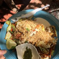 pad thai  at El Búho in San Marcos La Laguna