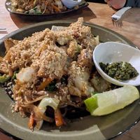 Pad Thai with tofu at El Búho in San Marcos La Laguna