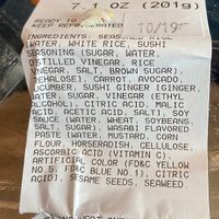 Ingredients at JFK - Bento Sushi - T4 in Queens