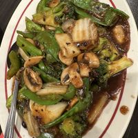 Mixed veggies in black bean sauce  at Gong Ho in Downers Grove