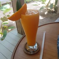 Mango shake at PLNT+HRVST in El Nido