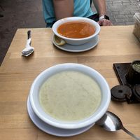 Broccoli soup (front)  at Karakoy Corba Evi in Istanbul