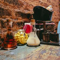 Soup condiments at Karakoy Corba Evi in Istanbul