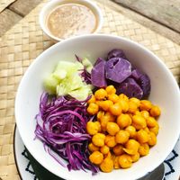 Buddha bowl at Lotus Corner Vegan and Plant Based B&B in Luang Prabang