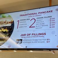 Menu   at Munchi Pancakes in Central Singapore