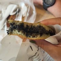 Black sesame was sooo yumm! Biscoff too!! at Munchi Pancakes in Central Singapore