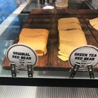 Red bean options  at Munchi Pancakes in Central Singapore