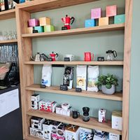 Shop where you can buy Sproud milk, tea, coffee beans and coffee-making equipment at Java Coffee in Radovici