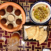 Falafels and hummus at Kebabooz in Fukuoka