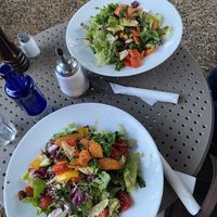 „Salad vegetariana“ without parmesan   at Cafebar Essen und Trinken in Straubing