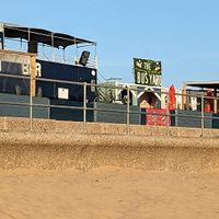View of The Bus Yard from Crosby Beach  at The Bus Yard Bar in Liverpool