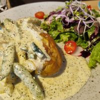 Vegan Jacket Potato Zucchini at Fabrik Urban House in Brno