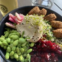 Falafel salad  at Mill Street Brewery in Toronto