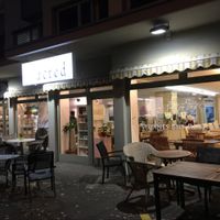 Outdoors area at night at Vegelateria in Zurich
