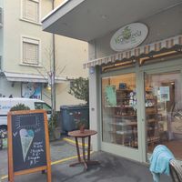 Outside the shop at Vegelateria in Zurich