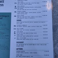 Menu side 2 (can be checked on the website) at Zermatt Kitchen in Zermatt