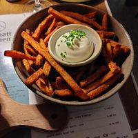 Sweet potatoes fries at Zermatt Kitchen in Zermatt