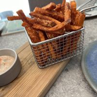 The best sweet potato fries   at Zermatt Kitchen in Zermatt