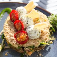 Vegetable terrine at Nama Artisan Raw Foods in West London