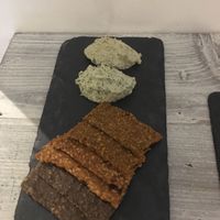 Cheese & Crackees at Nama Artisan Raw Foods in West London