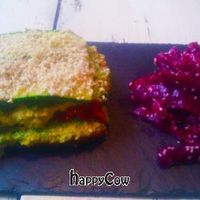 Nama's delicious raw lasagna at Nama Artisan Raw Foods in West London