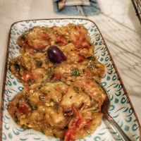 Crema di melanzane at Anna E Giorgos Restaurant  in Paros