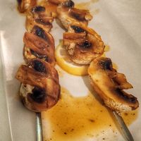 Spiedini di funghi at Anna E Giorgos Restaurant  in Paros