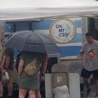 Food truck and a very long wait at Oh My Cod - Vegan Seafood in Palm Coast