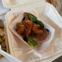 Coconut shrimp with a sweet chili sauce   at Oh My Cod - Vegan Seafood in Palm Coast