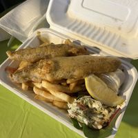 Fish and chips (RI Veg Fest 2025)  at Oh My Cod - Vegan Seafood in Palm Coast