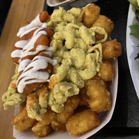 Loaded lobsta tots  at Oh My Cod - Vegan Seafood in Palm Coast