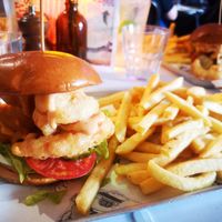 Vegan Prawn Po' Boy Roll at Balmoral Hotel Bistro & Pub in East Victoria Park