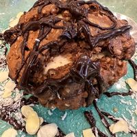 Vegan Cookie Burger with Ice cream at Illumination Café in Koh Samui